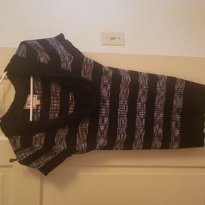 Pink Rose size xl black and grey dressy shirt